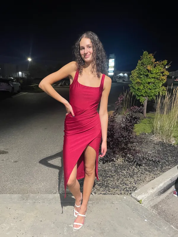 Calloway Dress-Crimson sold by Uforia Muse