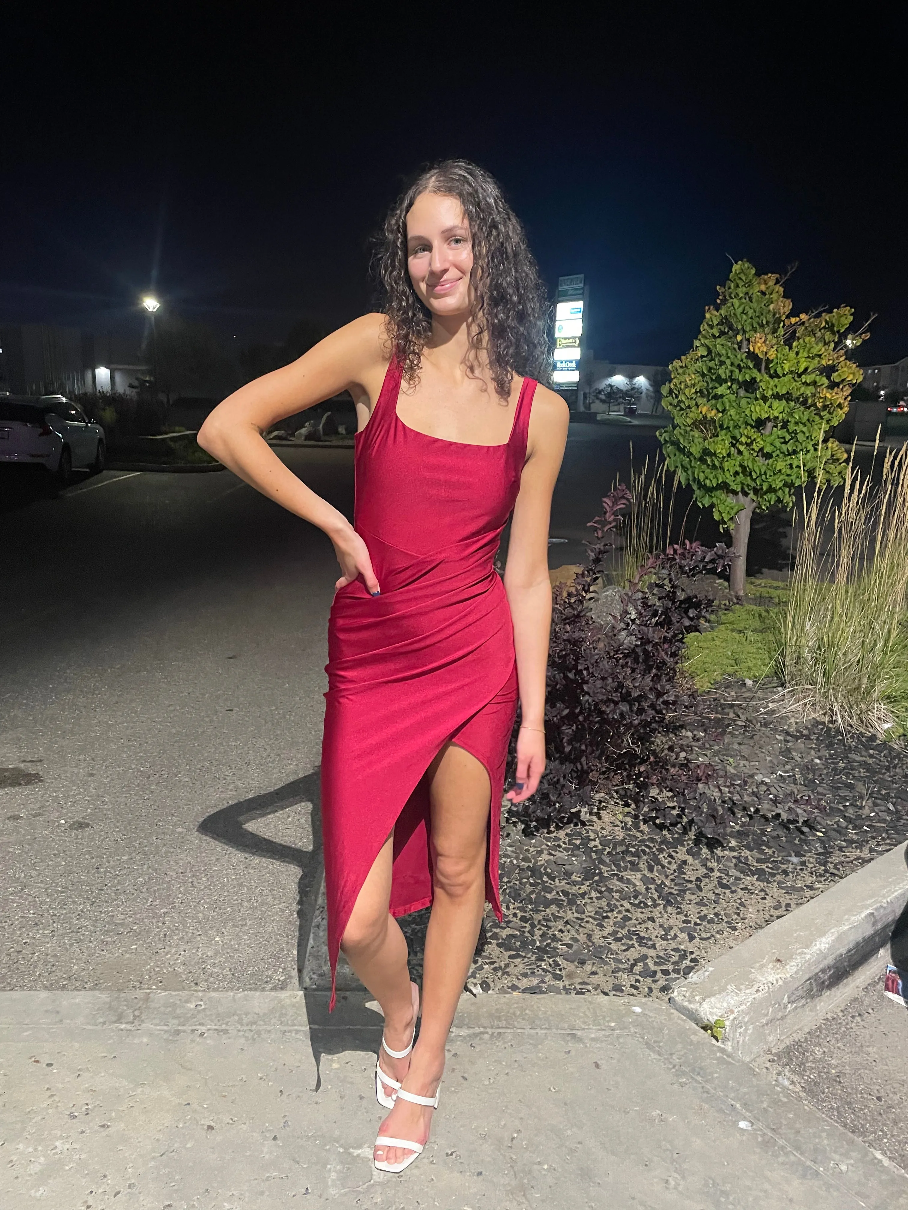 Calloway Dress-Crimson sold by Uforia Muse