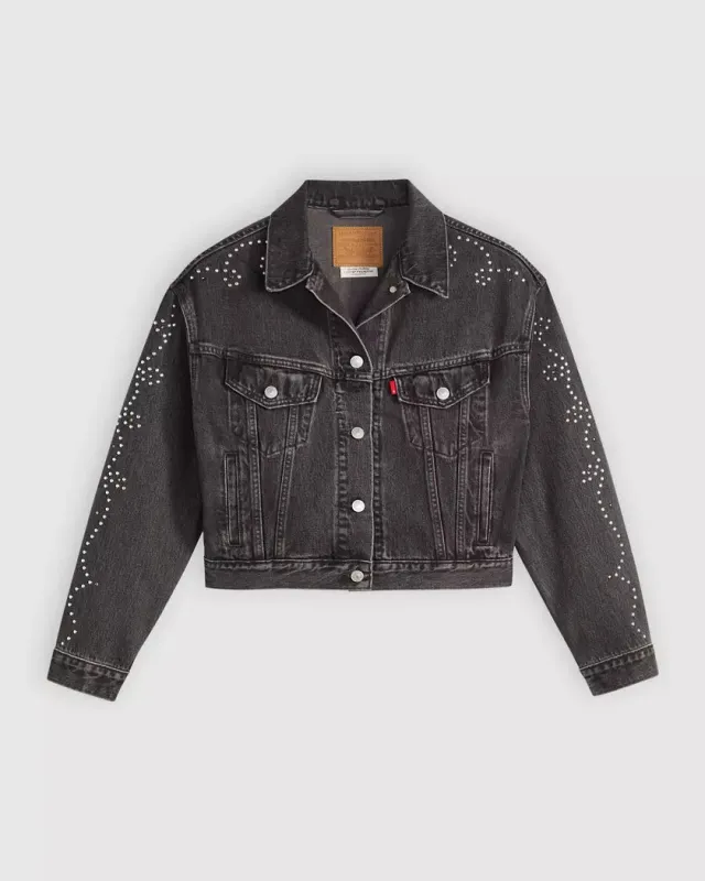 Shrunken 90s Bejeweled Trucker- Levi's sold by Uforia Muse