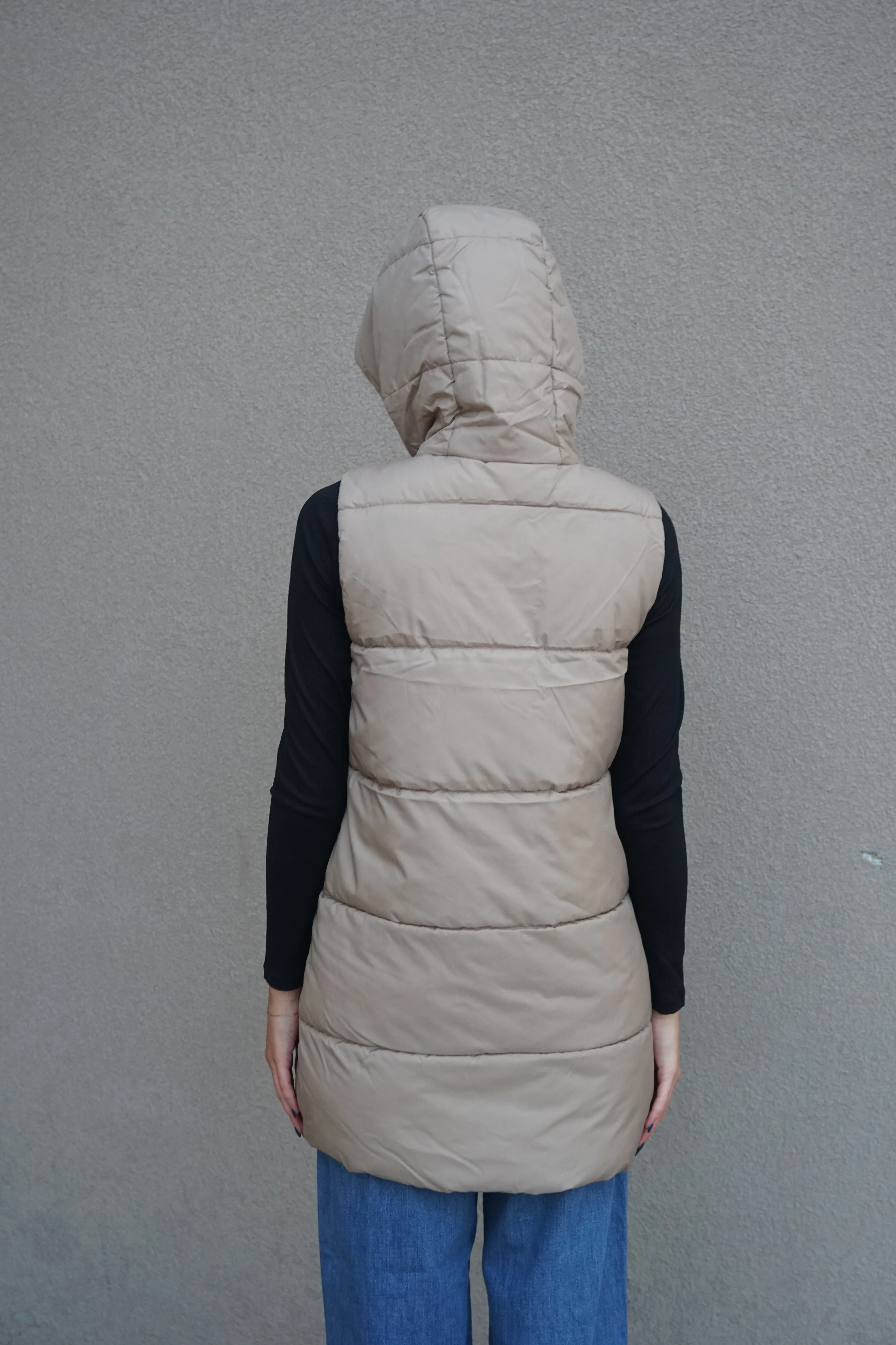 Asta Puffer Vest-Mink- Only sold by Uforia Muse product image thumbnail 3
