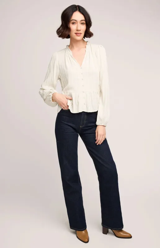 Ophelia Blouse-Cream- Gentle Fawn sold by Uforia Muse