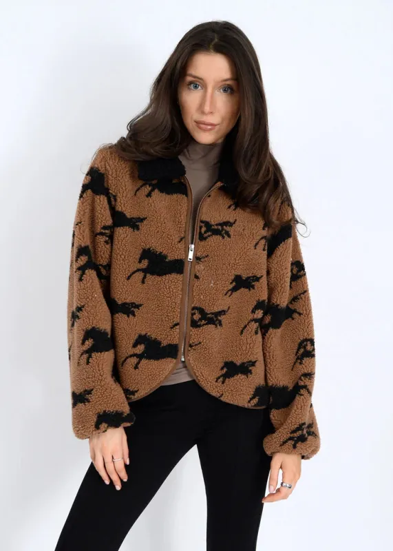 Horses Sherpa- Rd Style sold by Uforia Muse