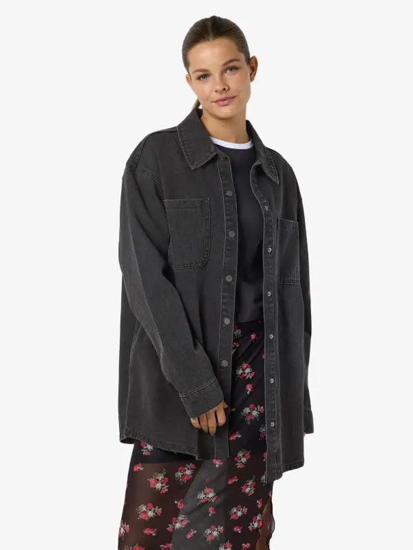 Alva Denim Shirt-BLK- Noisy May made by Noisy may