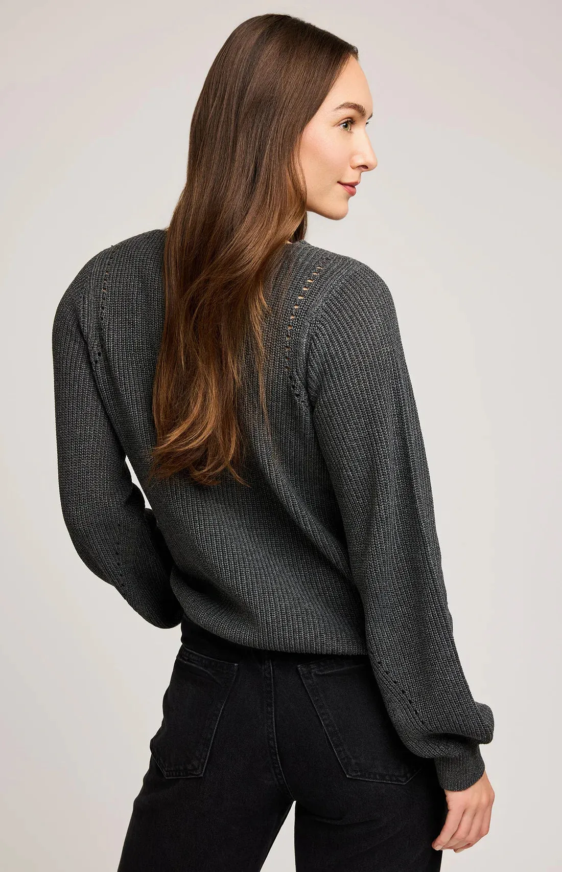 Hailey Sweater-Charcoal- Gentle Fawn sold by Uforia Muse product image thumbnail 2