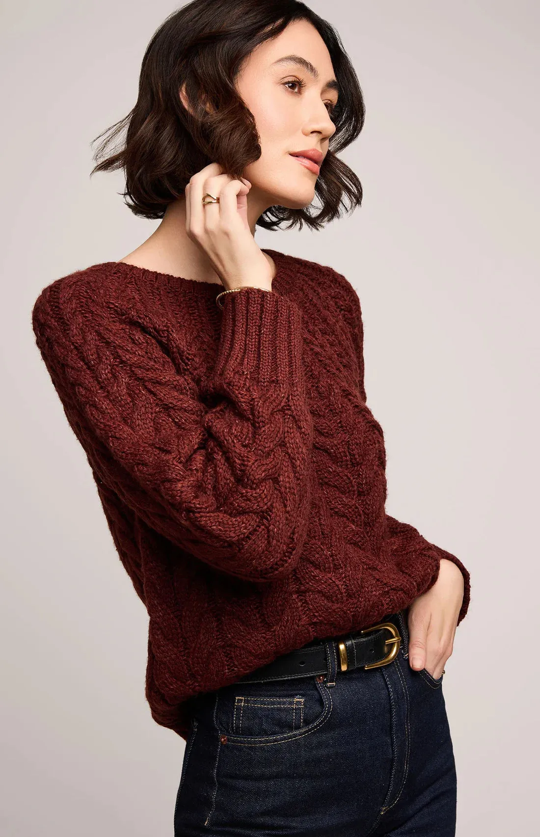 Lorenzo Knit Sweater- Gentle Fawn sold by Uforia Muse product image thumbnail 4