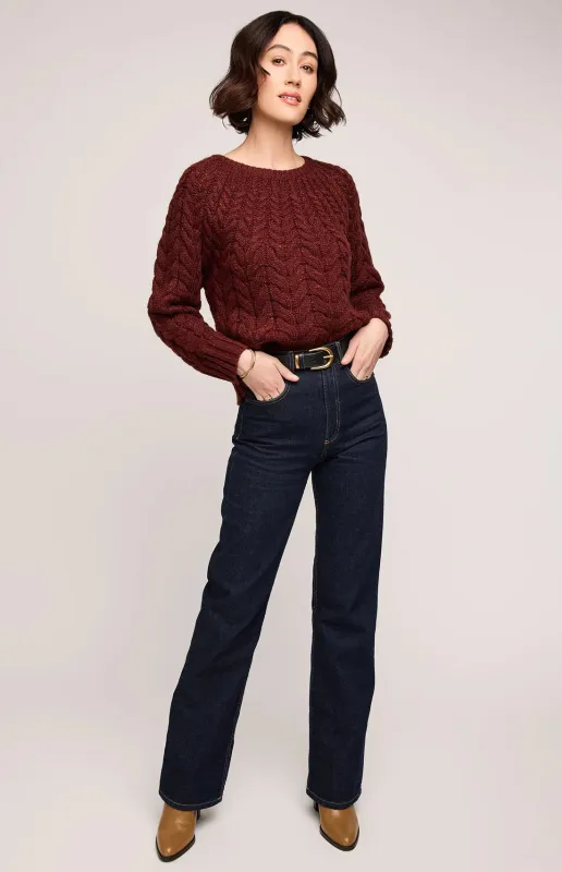 Lorenzo Knit Sweater- Gentle Fawn sold by Uforia Muse