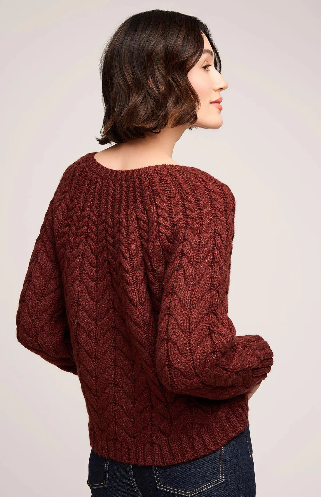 Lorenzo Knit Sweater- Gentle Fawn sold by Uforia Muse product image thumbnail 3