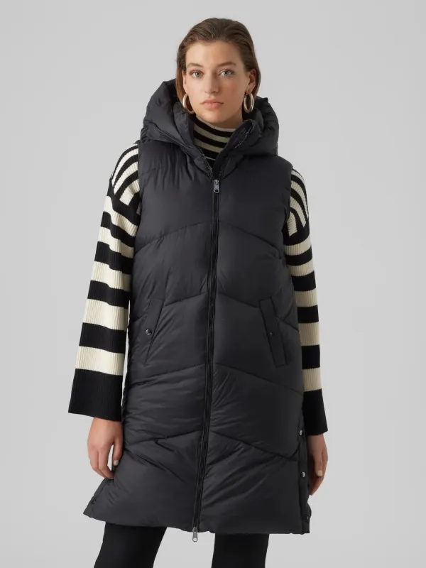Uppsala Hood Puff Vest-Vero Moda sold by Uforia Muse