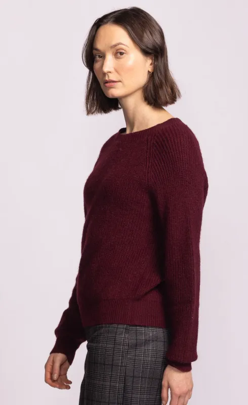 Hempden Sweater- Rust-Pink Martini sold by Uforia Muse