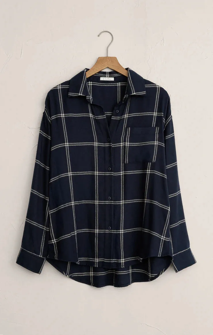 River Plaid Shirt-Z Supply sold by Uforia Muse product image thumbnail 4