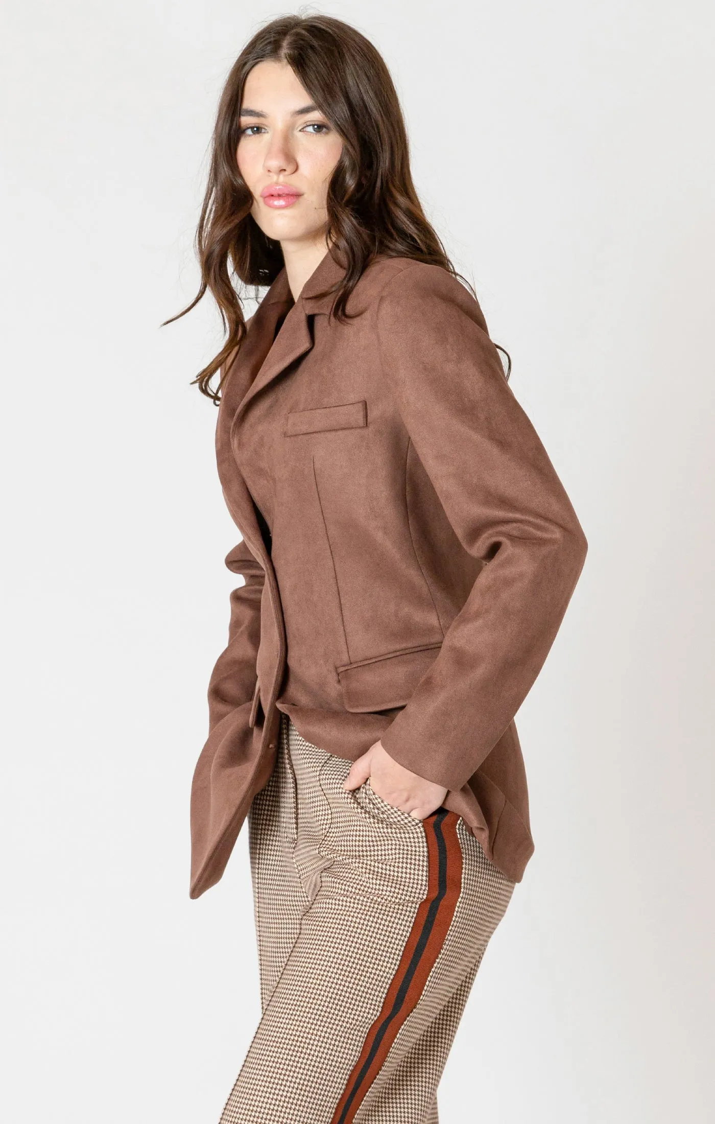 Cambridge Blazer- Black Tape sold by Uforia Muse product image thumbnail 4