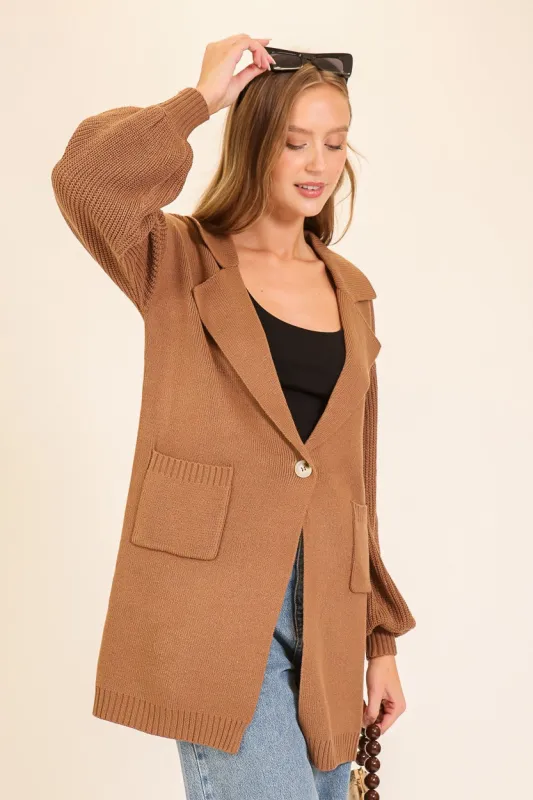 Talin Blazer Cardigan sold by Uforia Muse