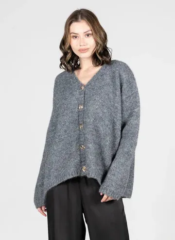 Oversized Cardi-Grey sold by Uforia Muse product image thumbnail 2