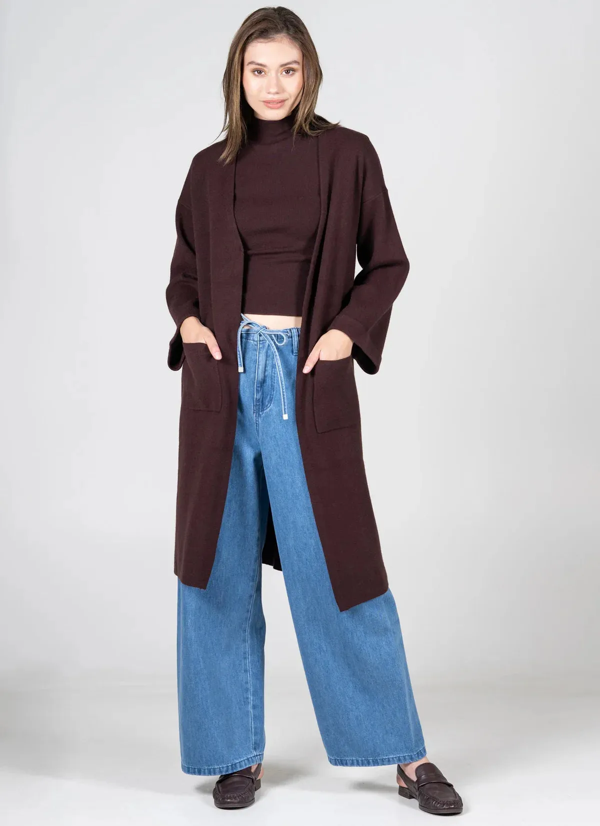 Espresso Cardi sold by Uforia Muse