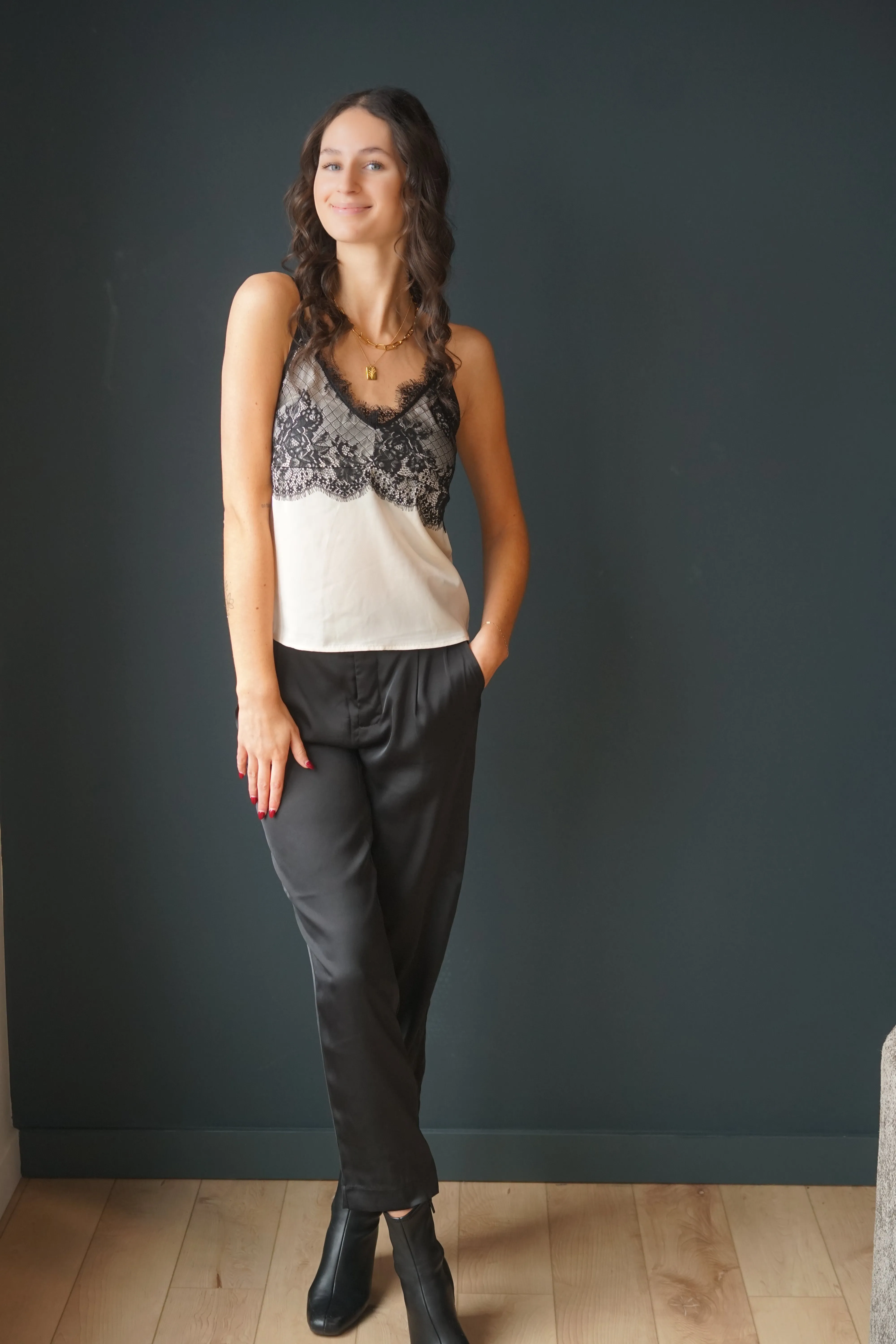 Satin Trouser- Dex sold by Uforia Muse product image thumbnail 2