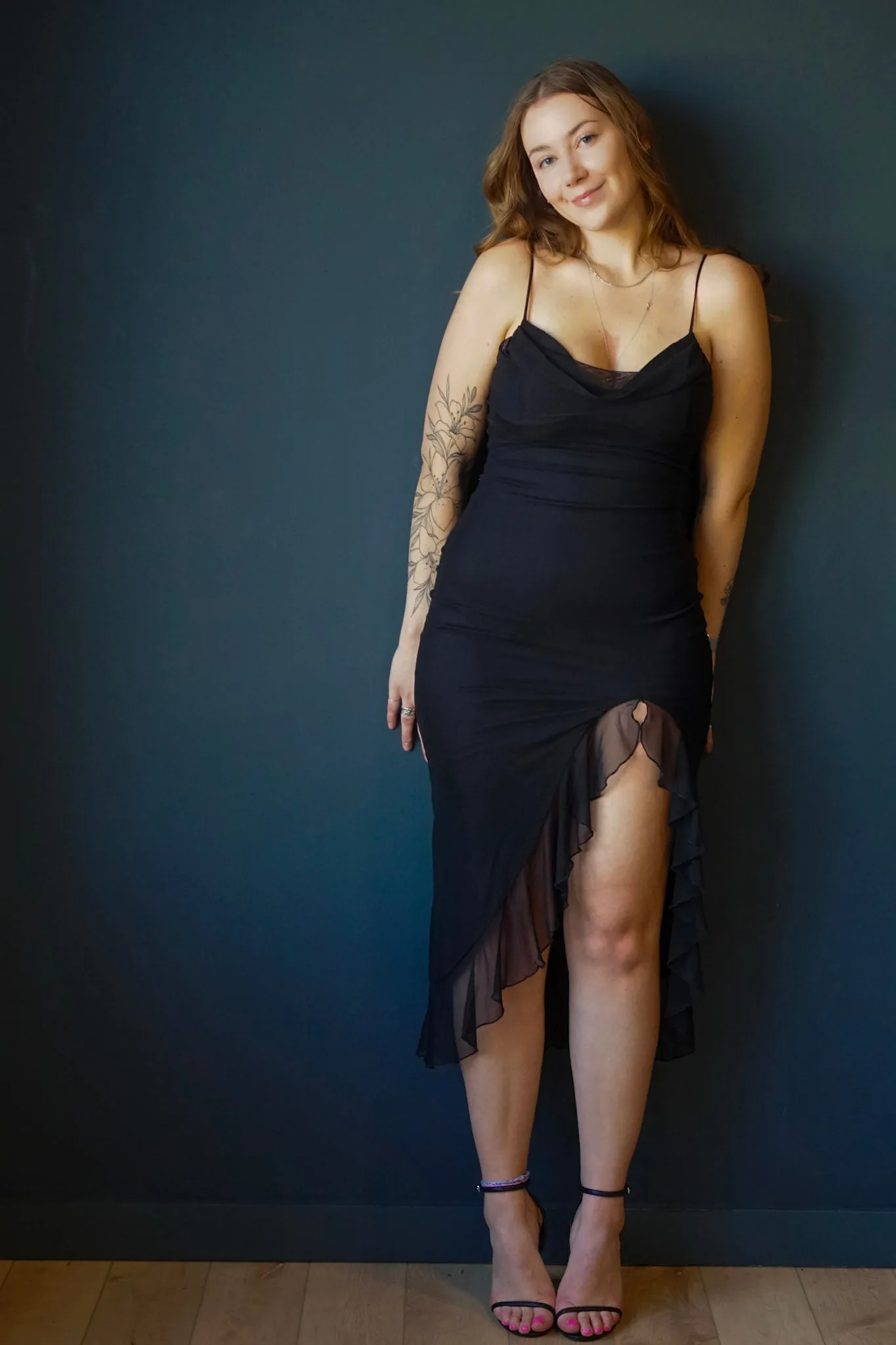 Goddess Dress- Black sold by Uforia Muse product image thumbnail 2