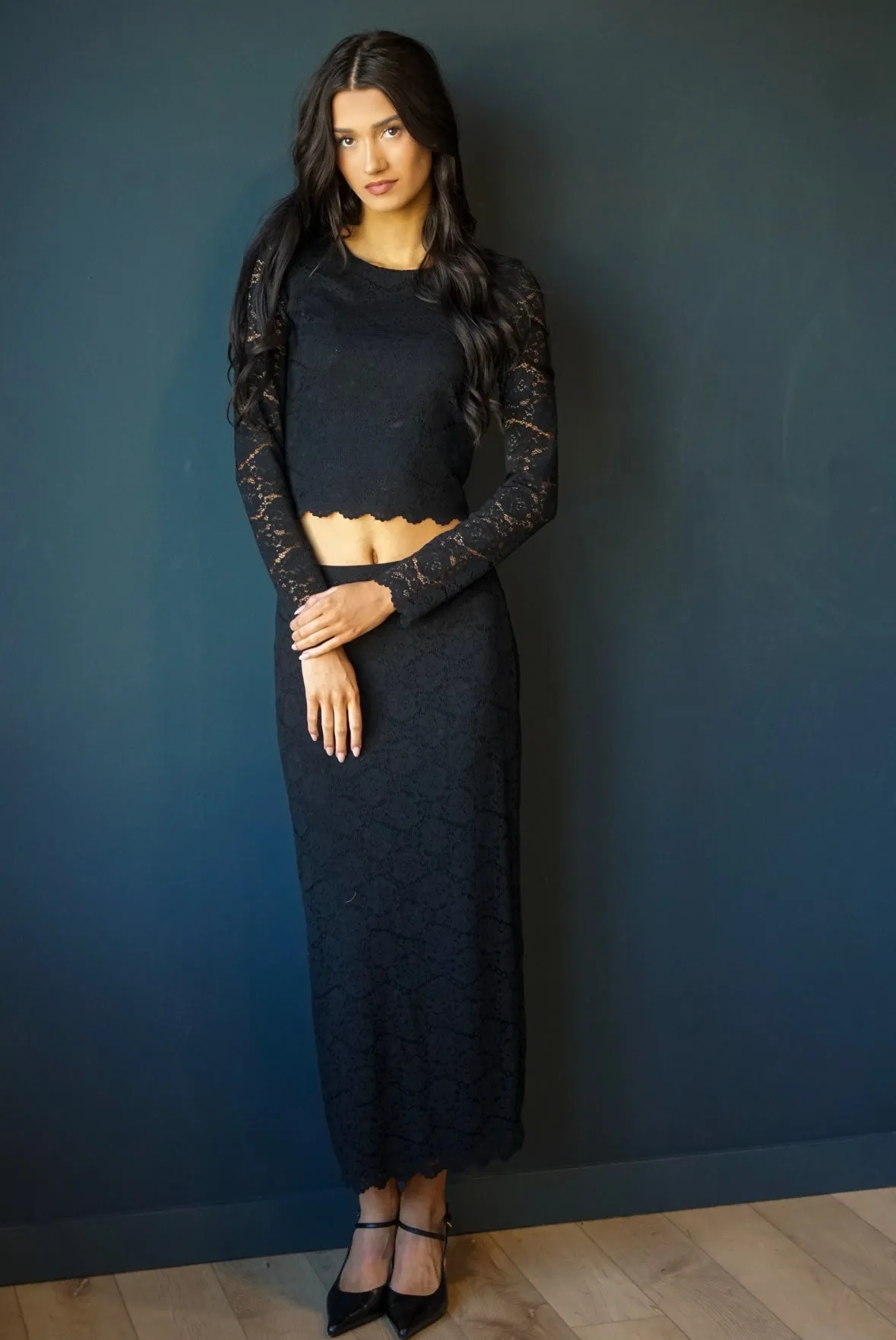 Via Midi Skirt- Z Supply sold by Uforia Muse