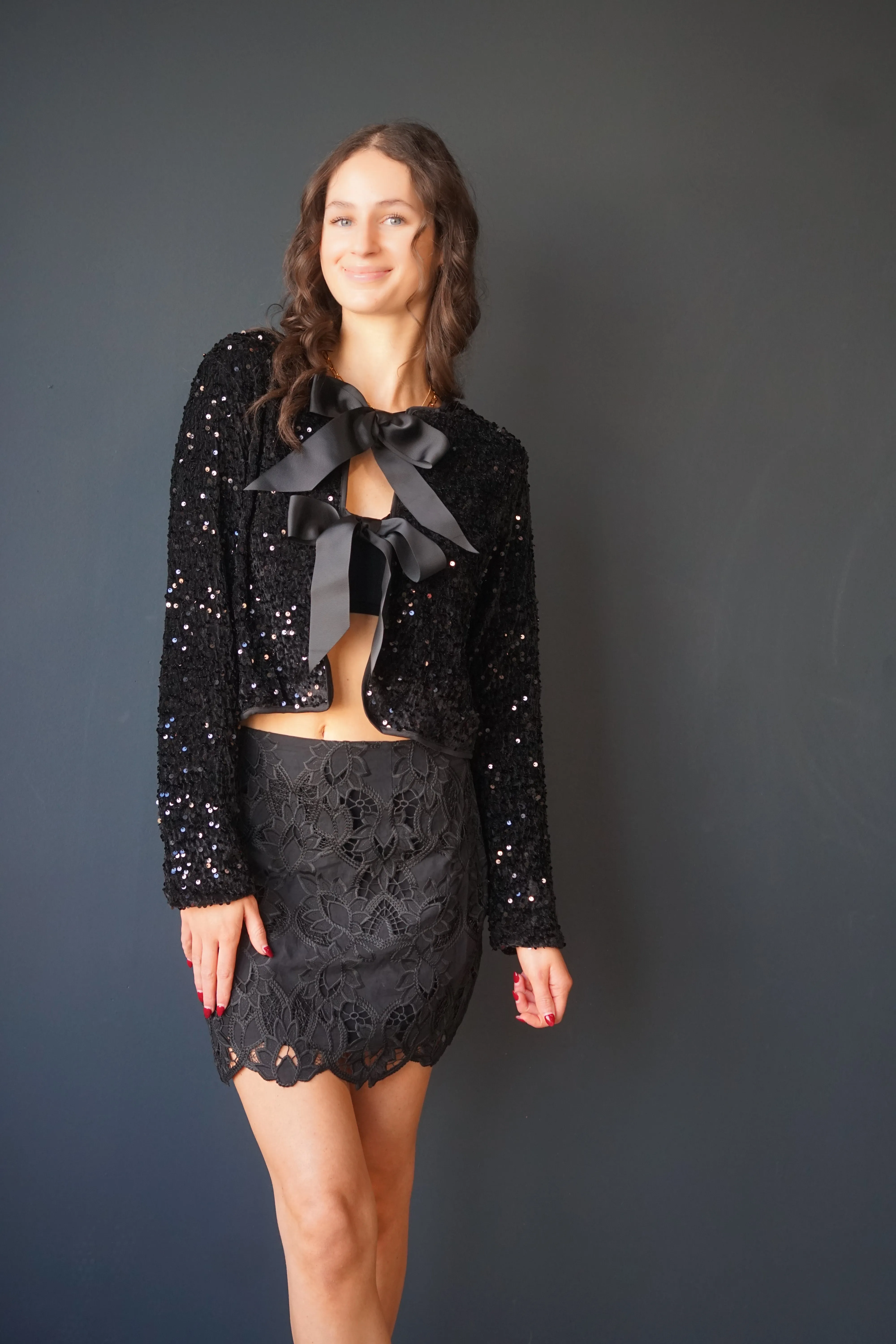 Siren Lace Mini Skirt-Z Supply sold by Uforia Muse