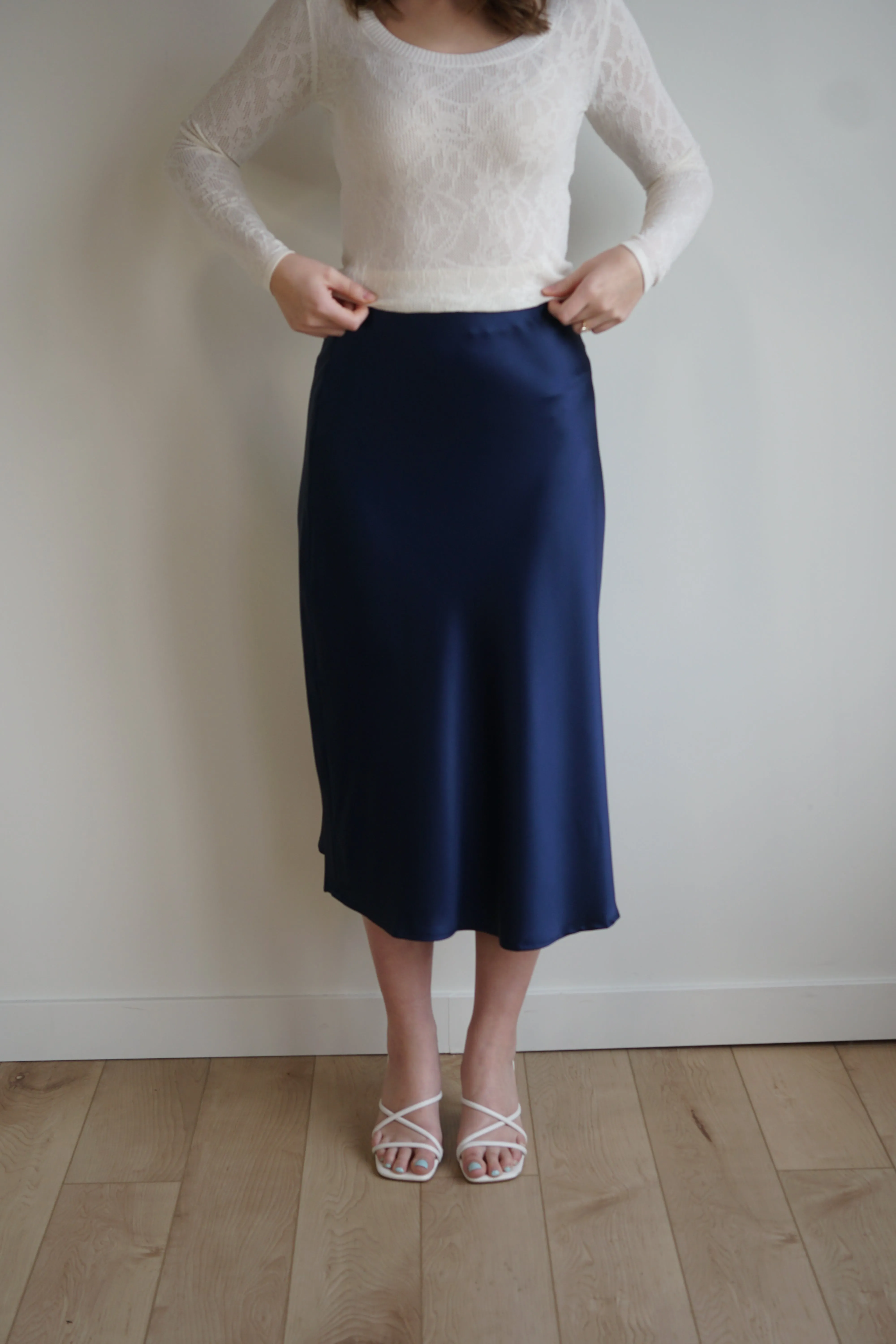 Enchantment Midi Skirt-Navy sold by Uforia Muse product image thumbnail 5