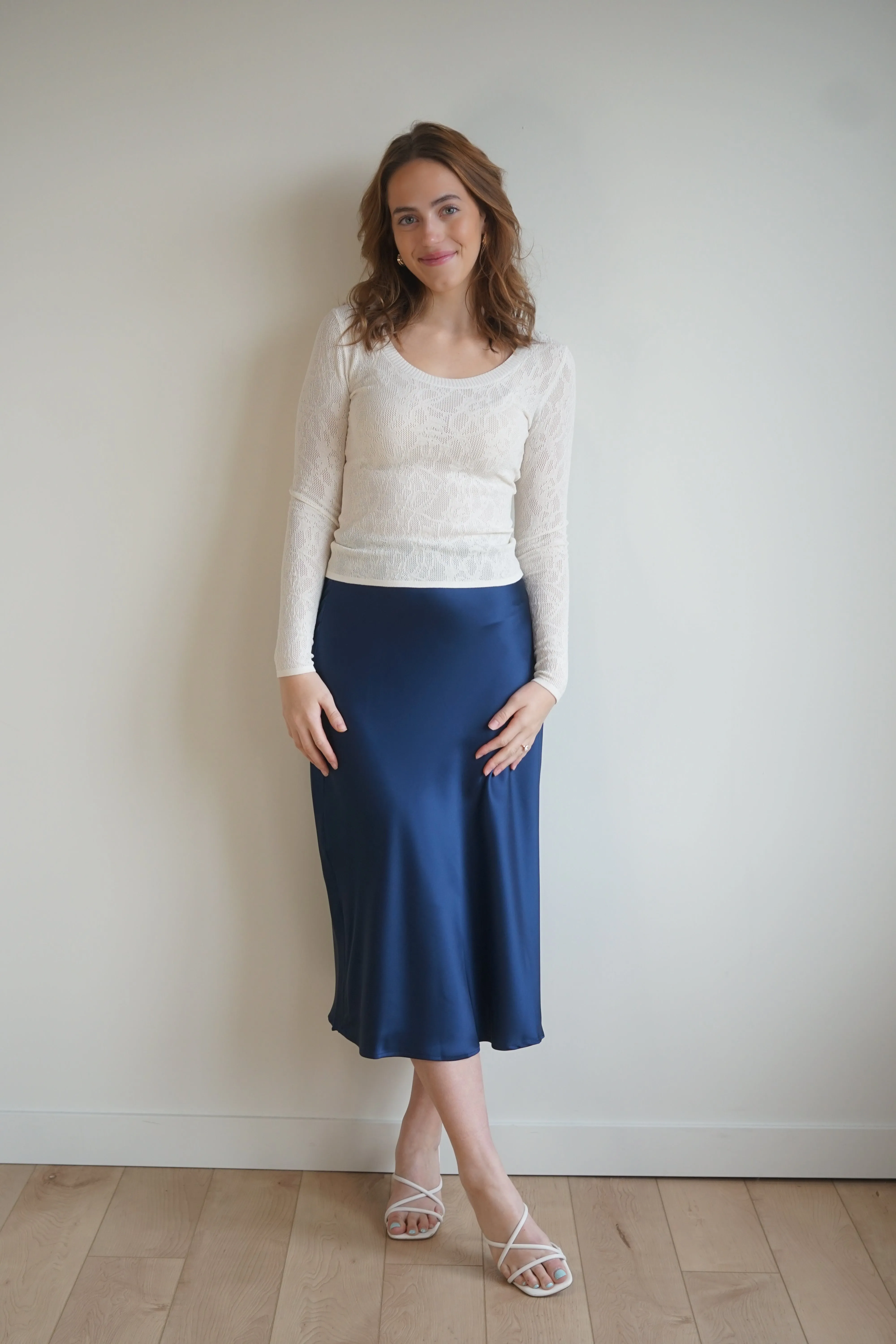 Enchantment Midi Skirt-Navy sold by Uforia Muse product image thumbnail 3