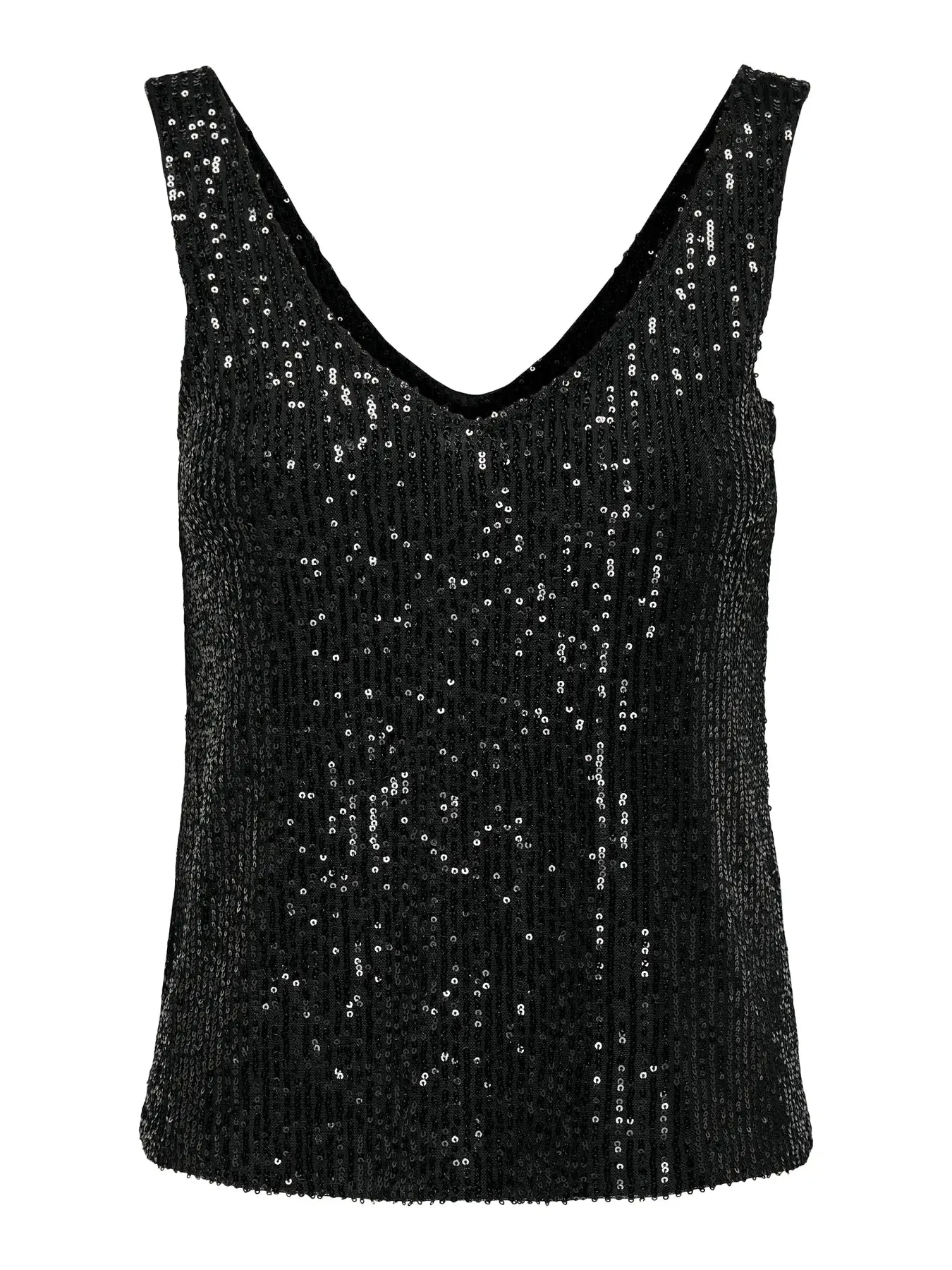 Lana Sequin Tank-Blk-Only sold by Uforia Muse product image thumbnail 4