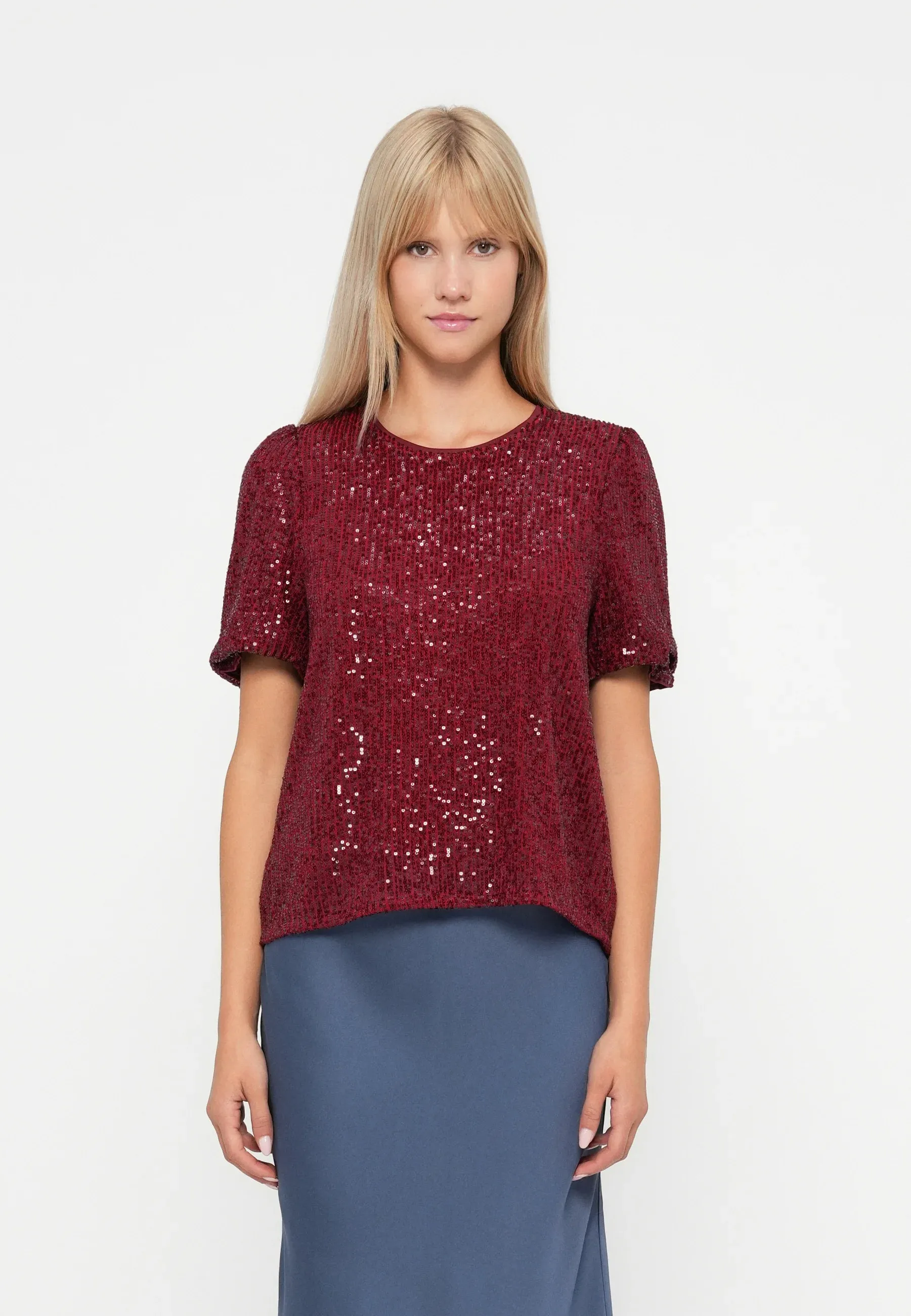 Lana Sequin Top-Wine-Only sold by Uforia Muse product image thumbnail 4