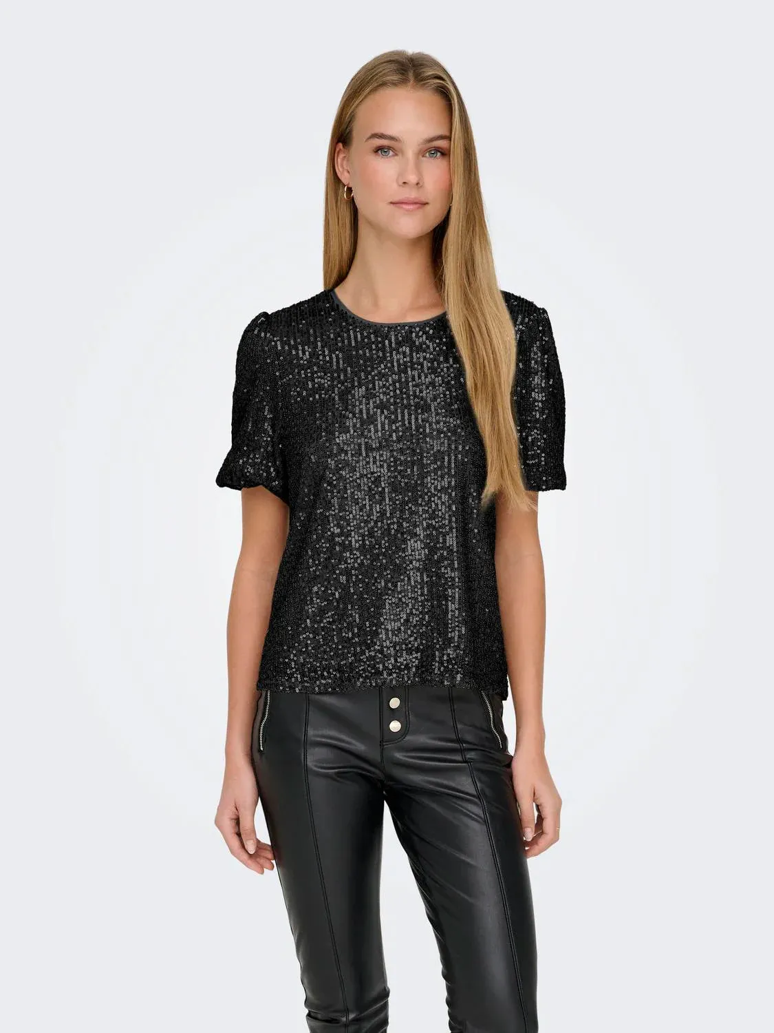 Lana Sequin Top-Blk-Only sold by Uforia Muse