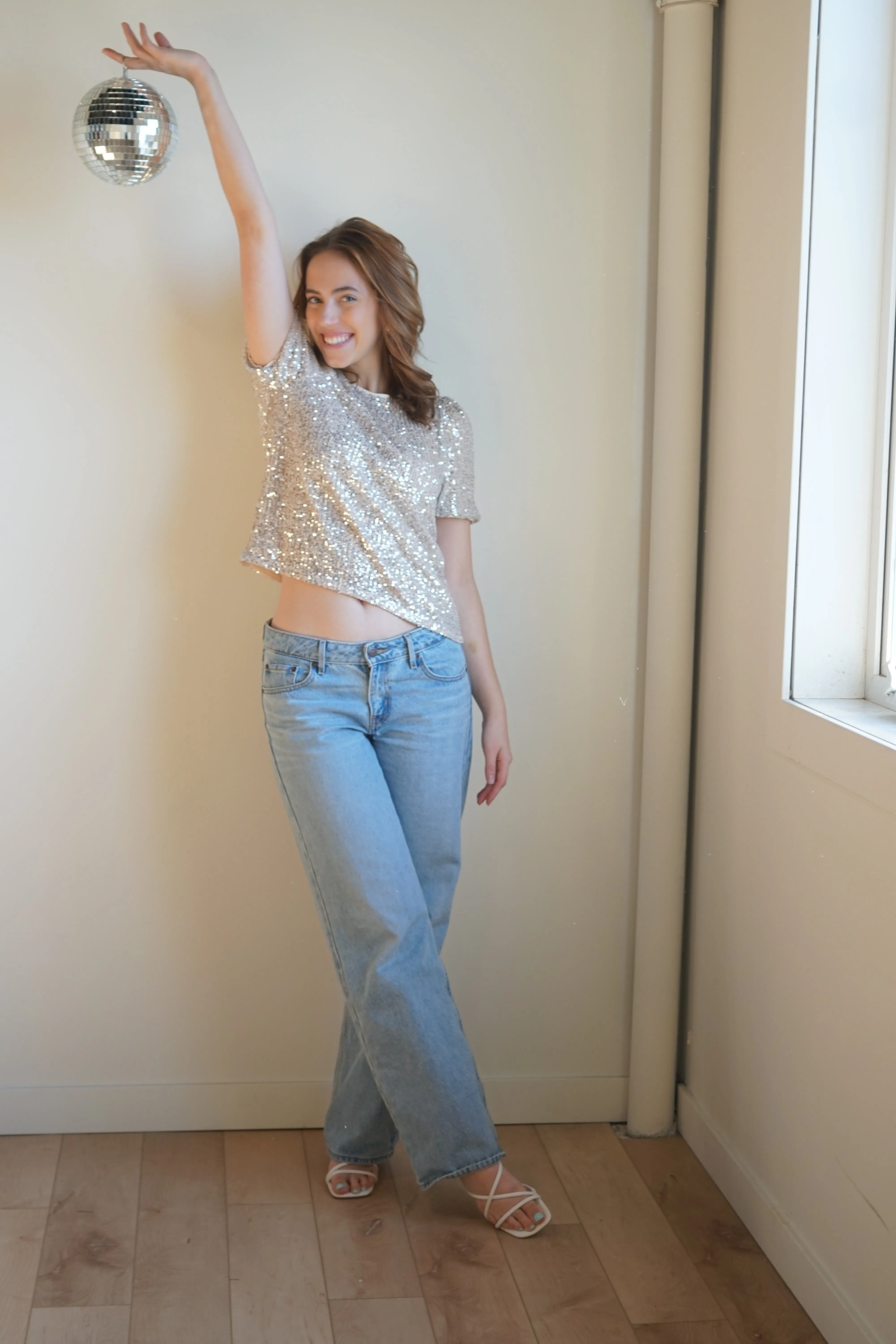 Lana Sequin Top-Stone-Only sold by Uforia Muse product image thumbnail 3