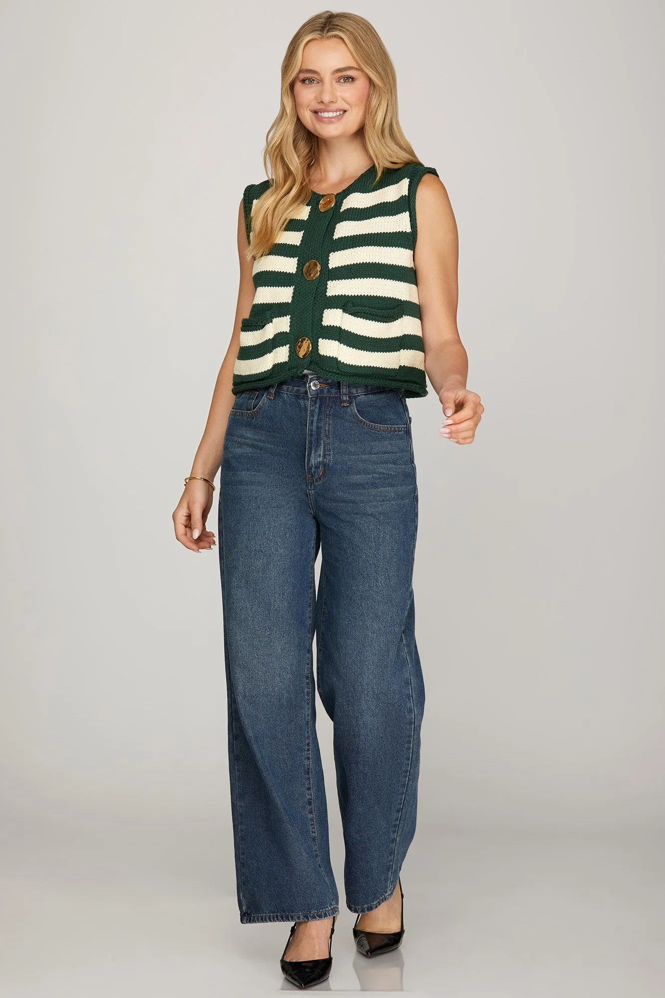 Festive Feels Sweater Vest sold by Uforia Muse product image thumbnail 3