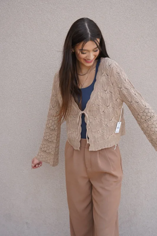 Deliah Crochet Cardi- Dex sold by Uforia Muse