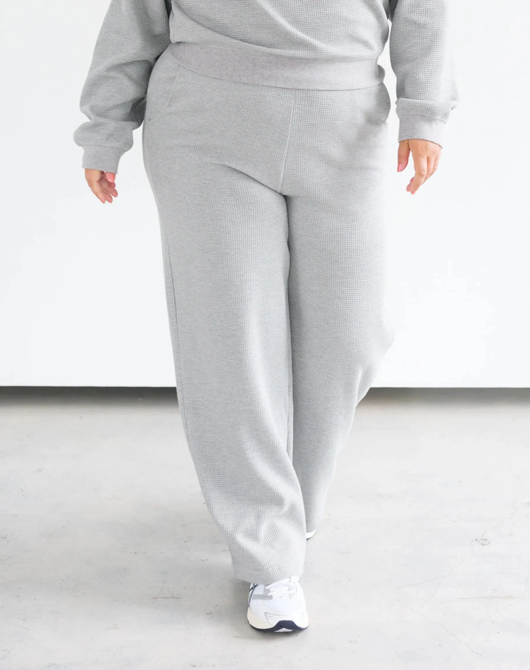 Waffle Wide Pant-Brunette The Label sold by Uforia Muse product image thumbnail 2