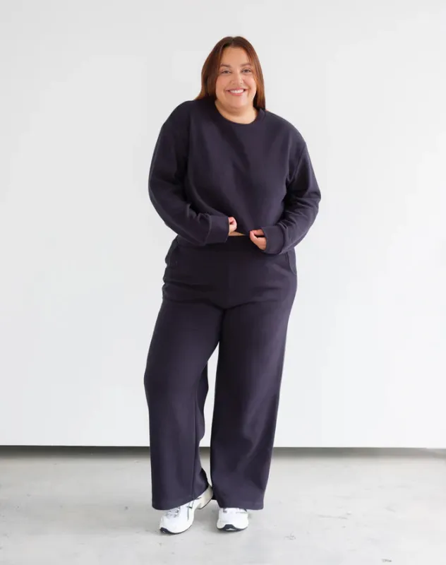 Boxy Waffle Top- Brunette the Label sold by Uforia Muse