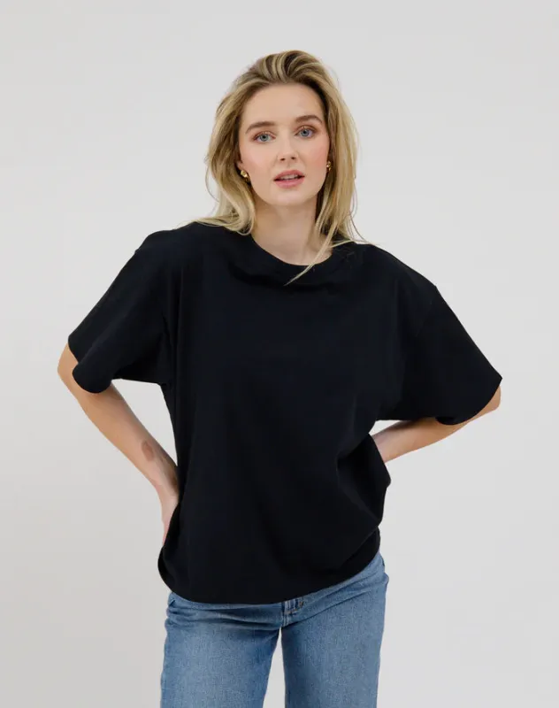 Boxy Tee-Brunette The Label sold by Uforia Muse