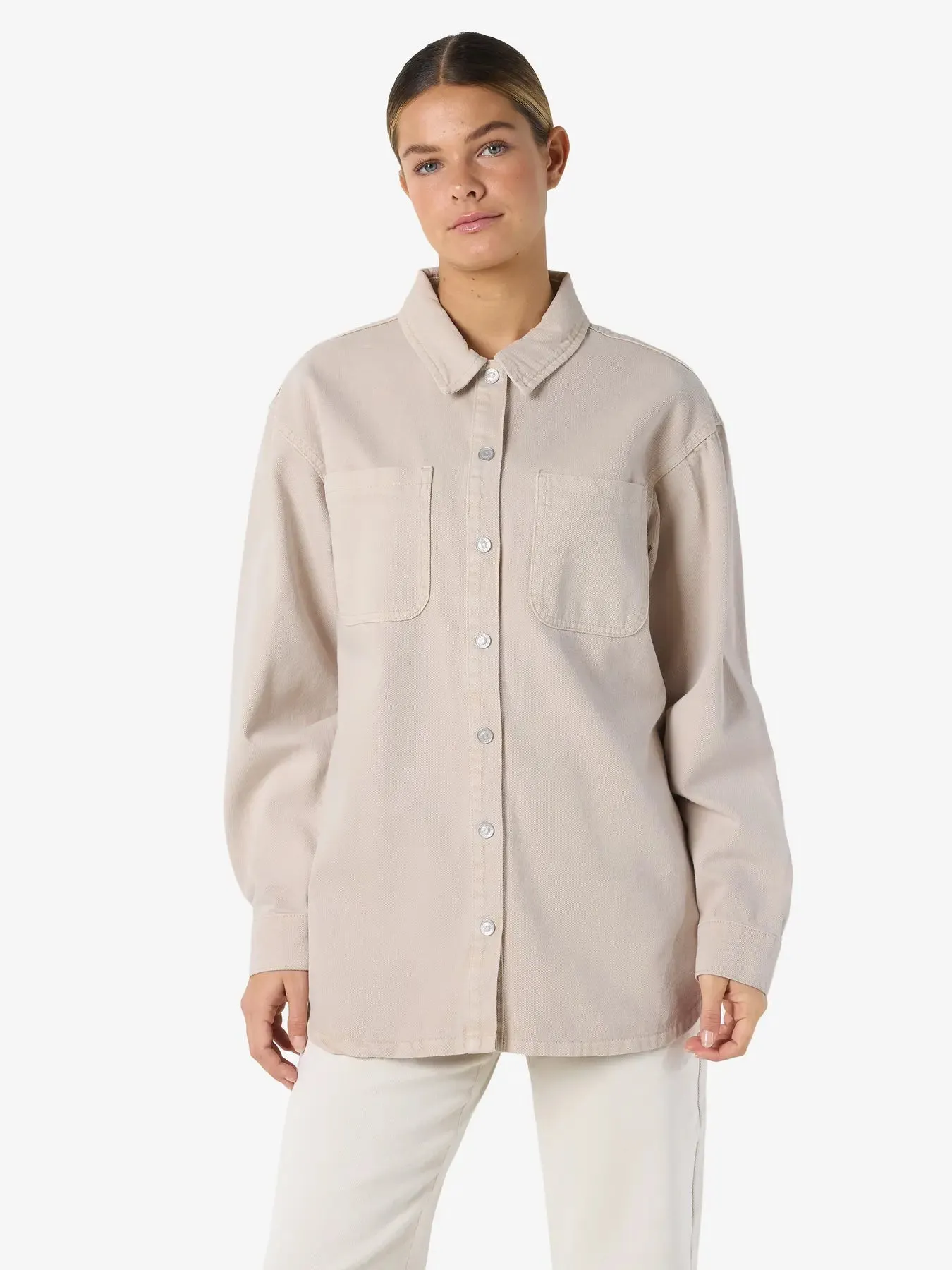 Alva Denim Shacket-Stone-Noisy May sold by Uforia Muse product image thumbnail 4