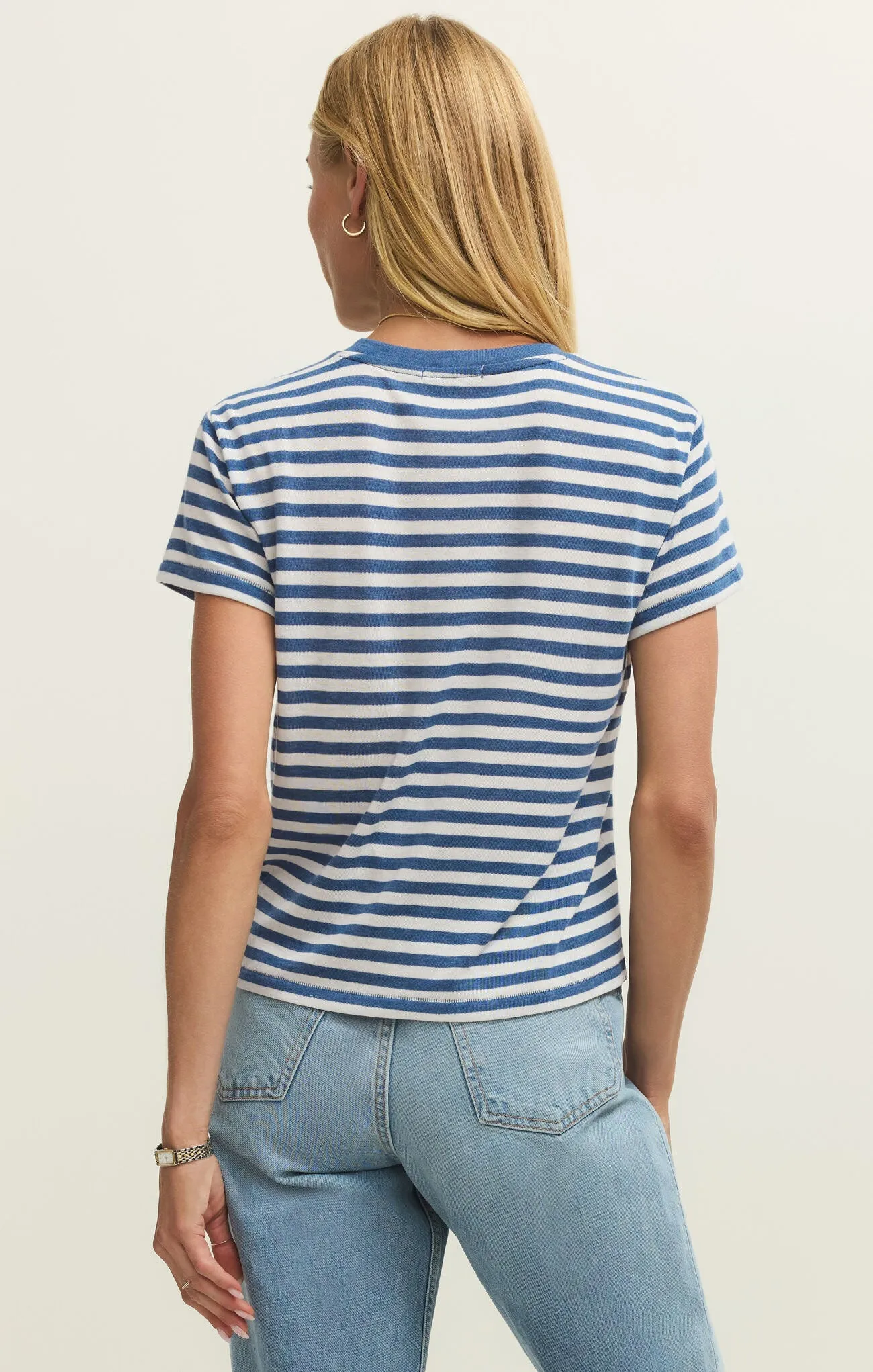 Tourist Stripe Tee- Z Supply sold by Uforia Muse product image thumbnail 4