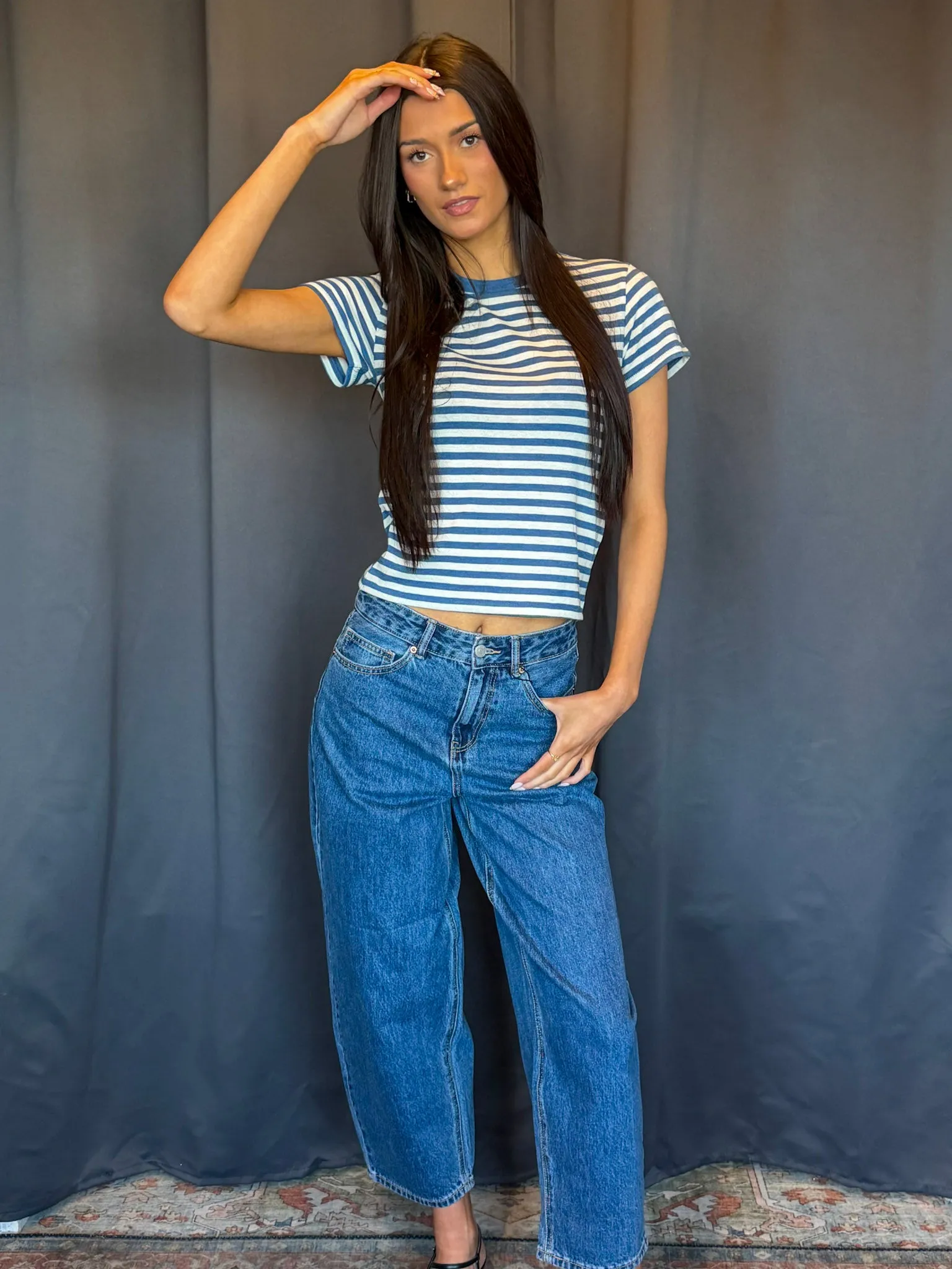 Tourist Stripe Tee- Z Supply sold by Uforia Muse product image thumbnail 2