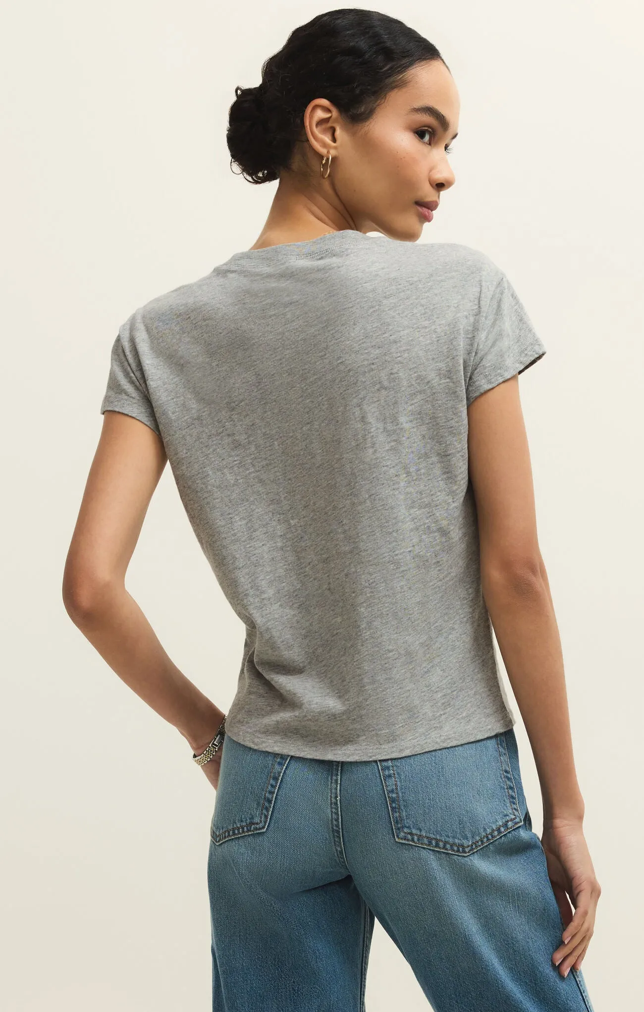 Modern Slub Tee-Grey-Z Supply sold by Uforia Muse product image thumbnail 3