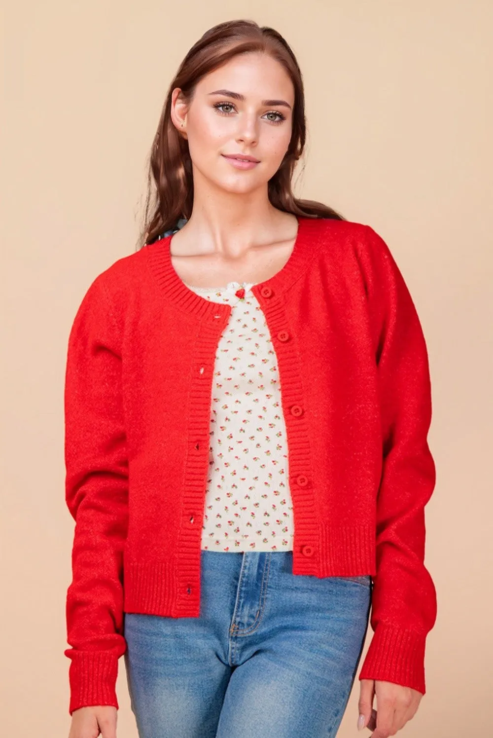 Scarlett Button Cardigan sold by Uforia Muse product image thumbnail 4