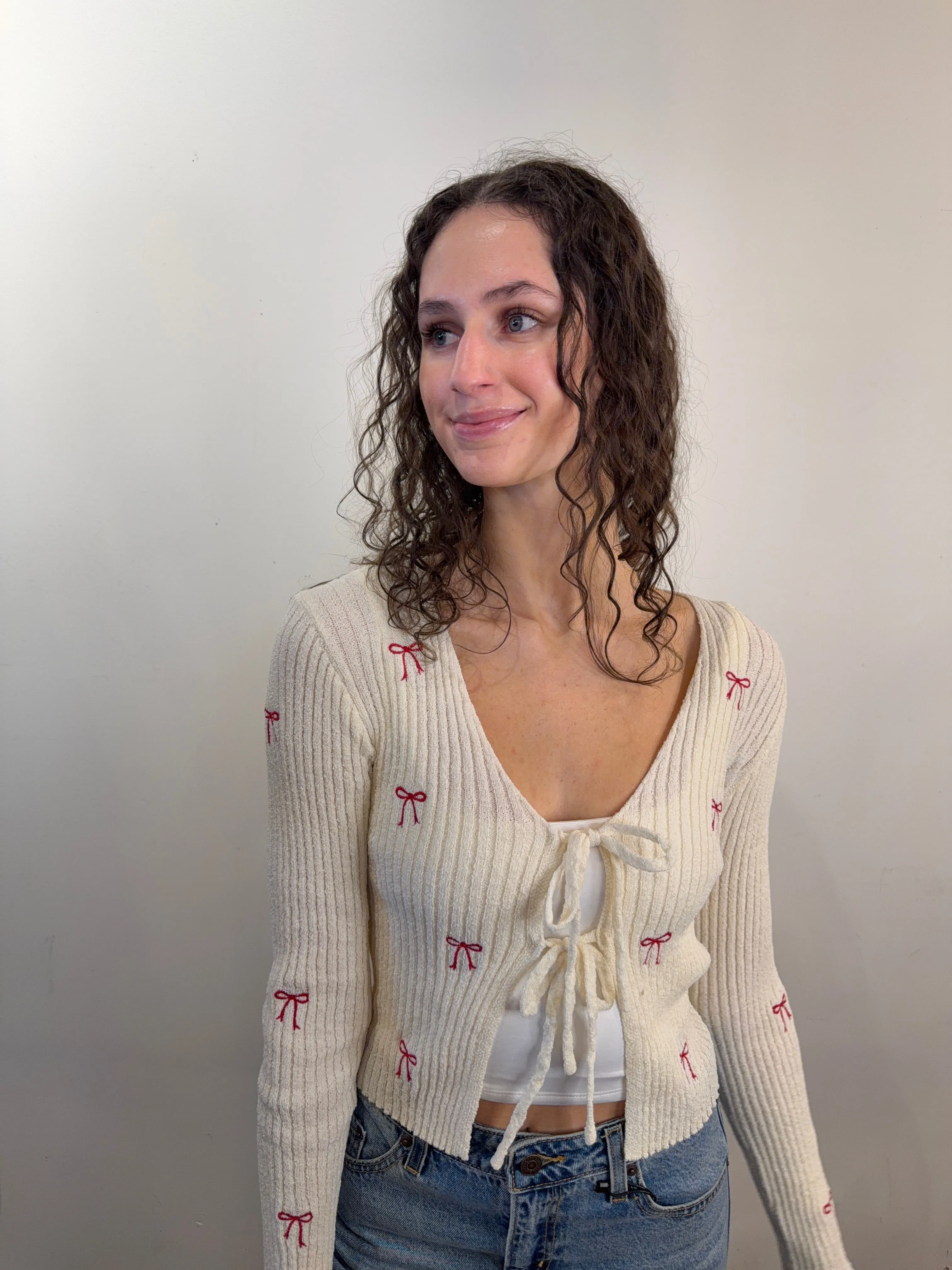 Thea Bow Cardigan sold by Uforia Muse product image thumbnail 2