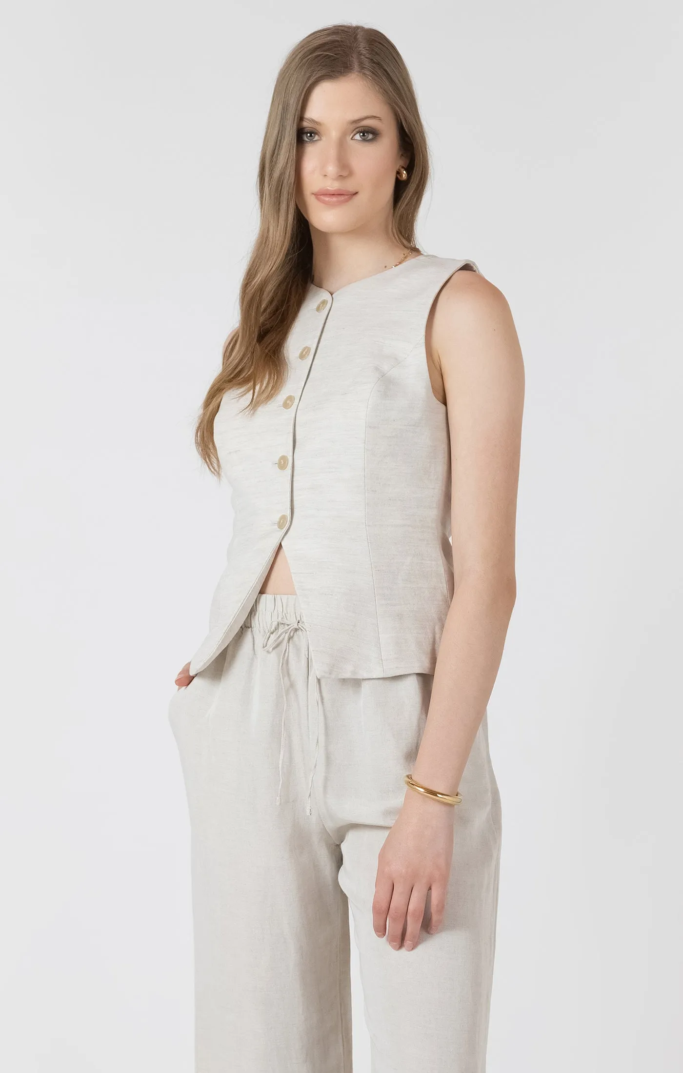 Button Up Vest - Dex sold by Uforia Muse product image thumbnail 2