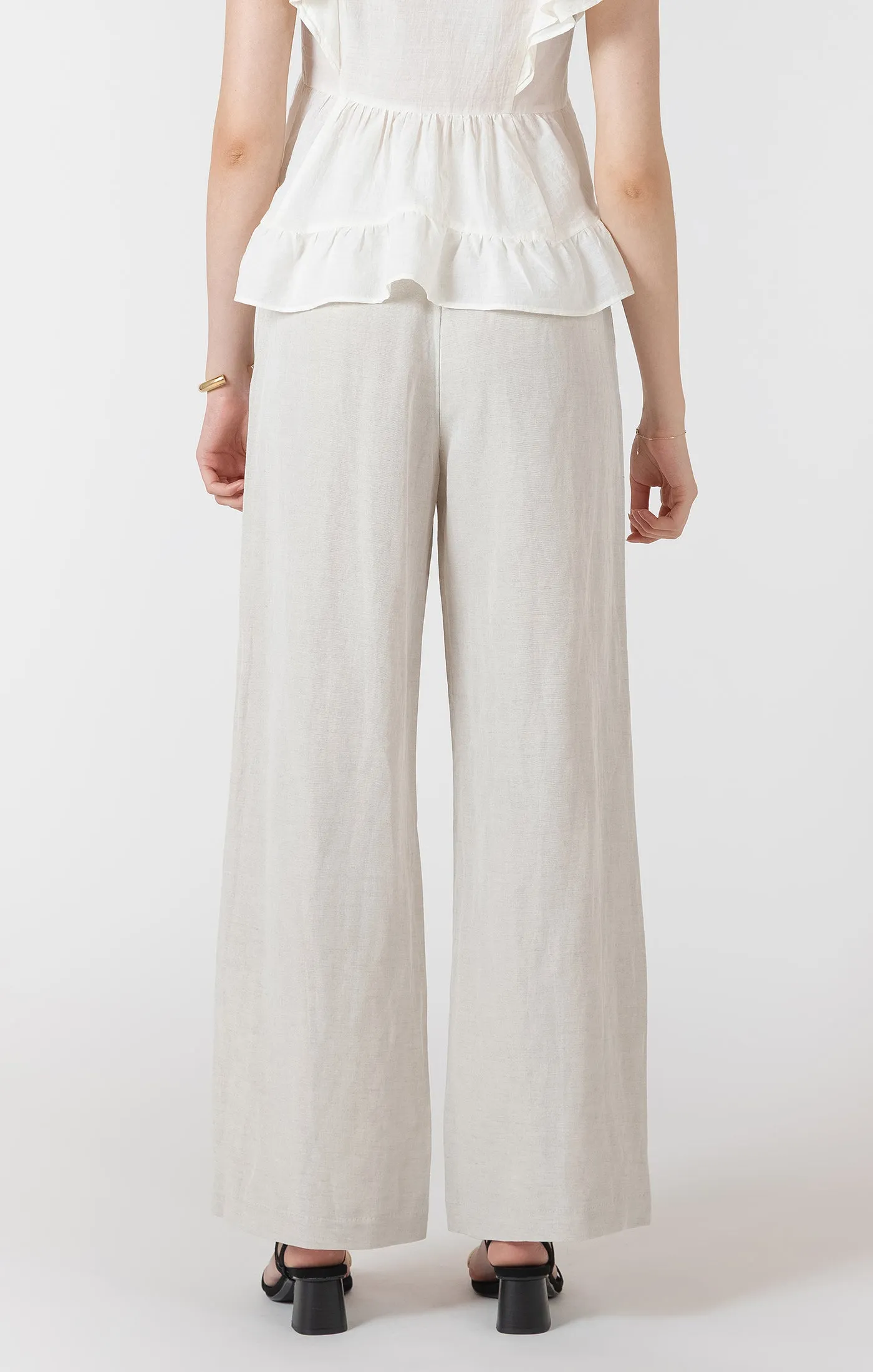 Natural Linen Pants - Dex sold by Uforia Muse product image thumbnail 3
