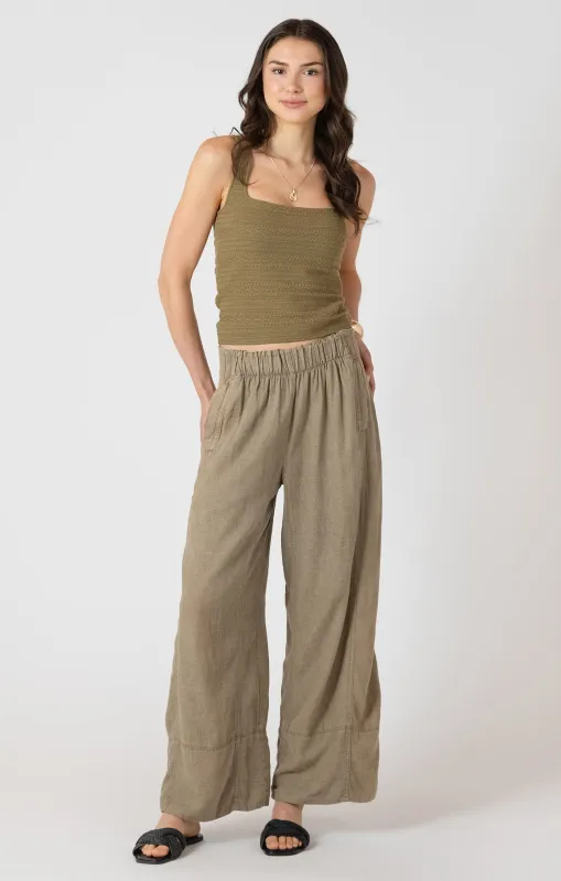 Wide Leg Linen Pant - Dex sold by Uforia Muse