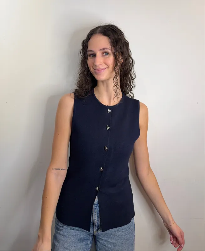 Evelin Vest-Navy-Only made by Only