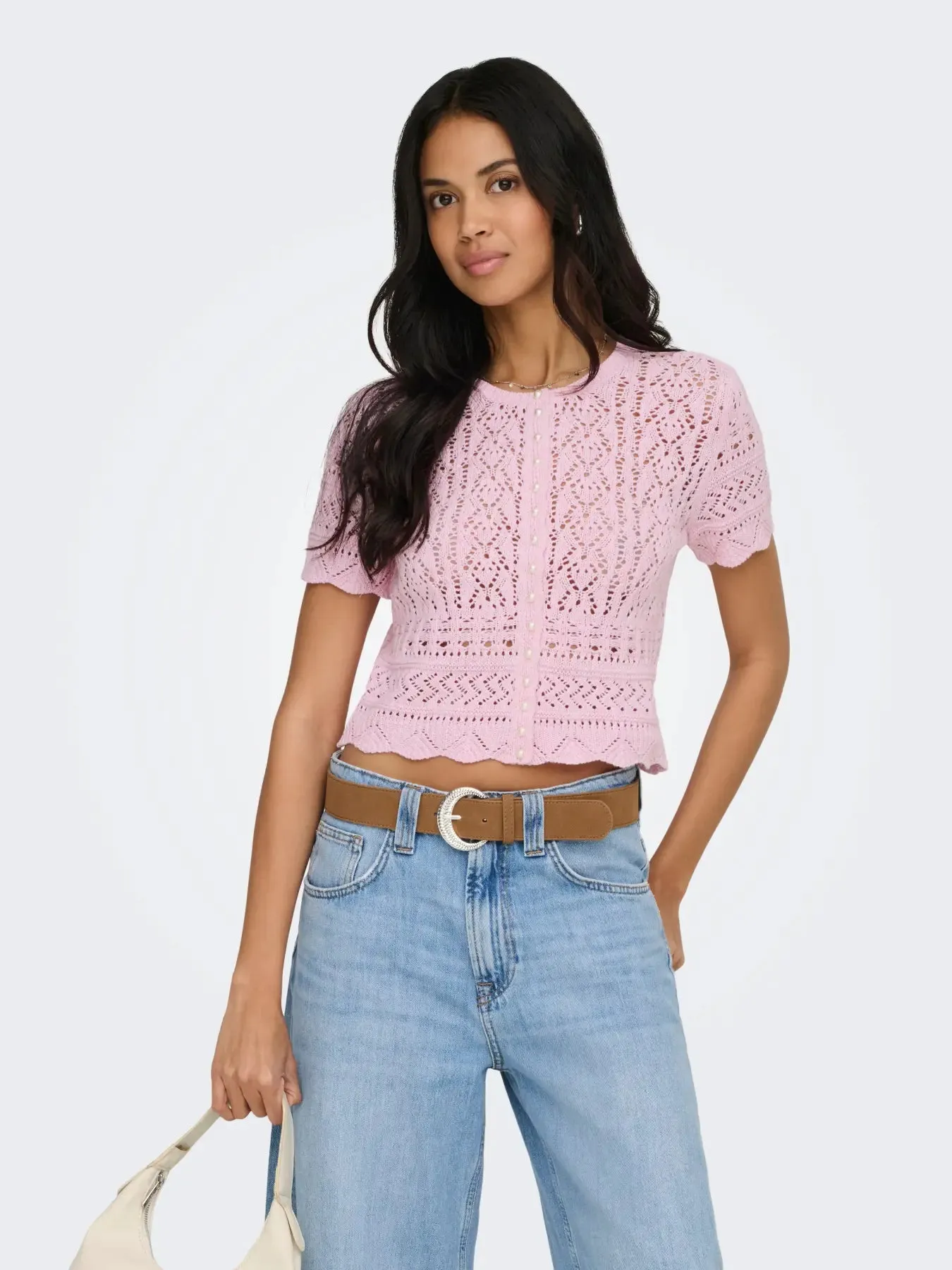 Elke Pearl Cardigan-Petal- Only sold by Uforia Muse product image thumbnail 5