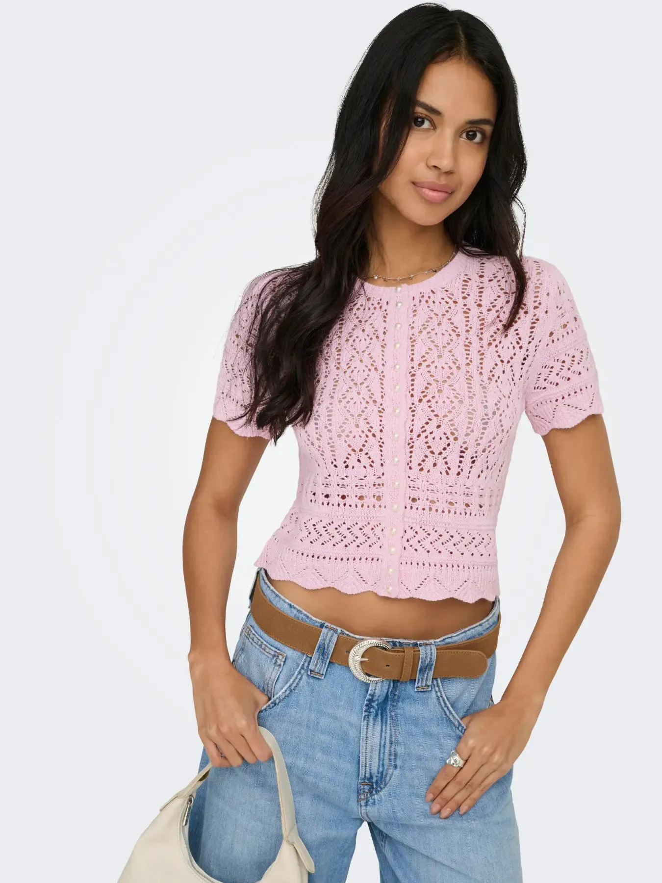 Elke Pearl Cardigan-Petal- Only sold by Uforia Muse