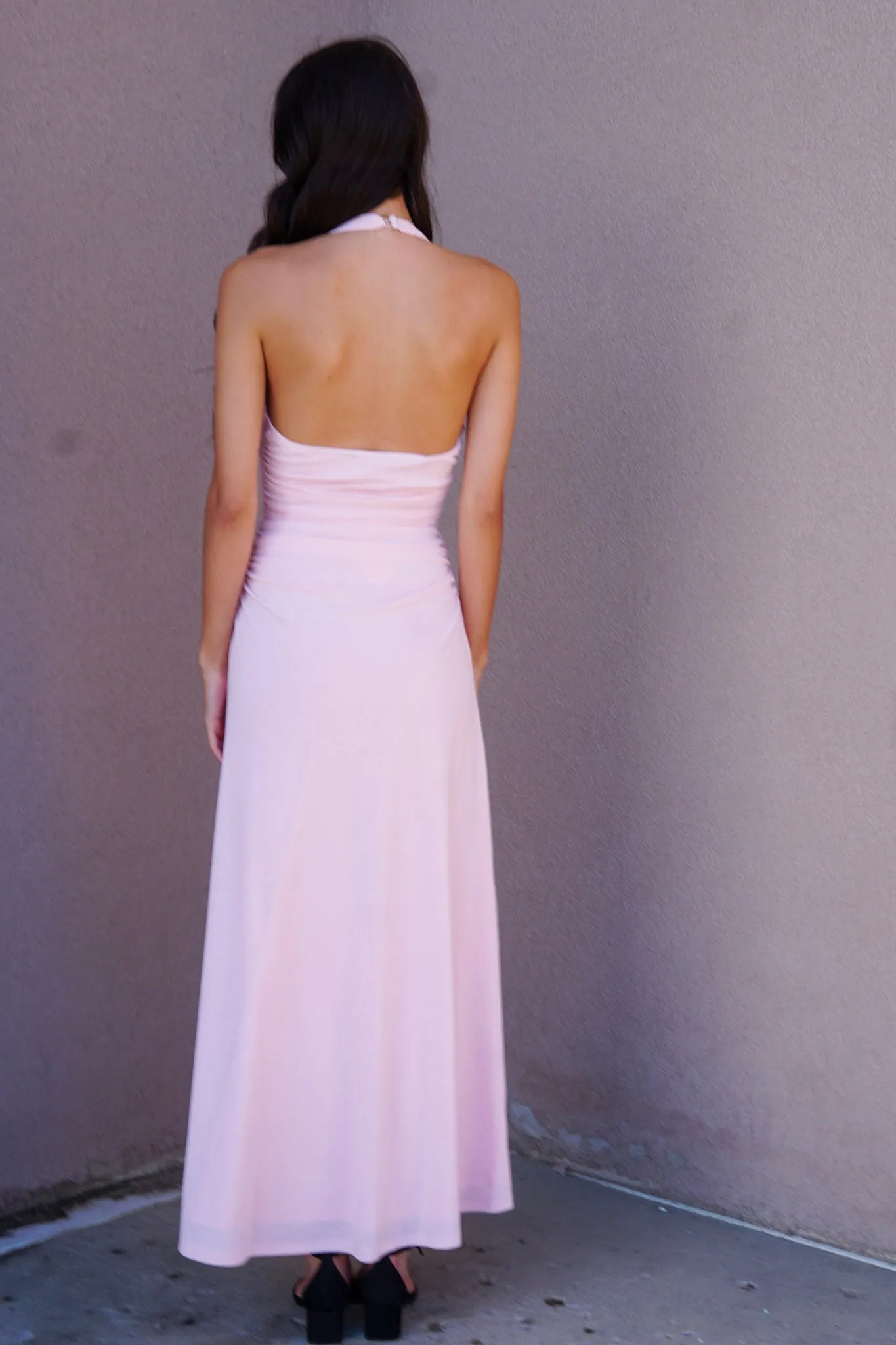 Amelia Midi Dress- Mink Pink sold by Uforia Muse product image thumbnail 3