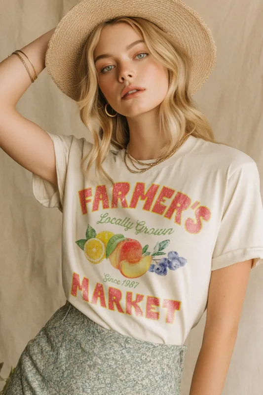 Farmers Market Tee made by Uforia Muse