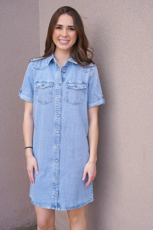 Lisa Denim Dress- Only made by Only