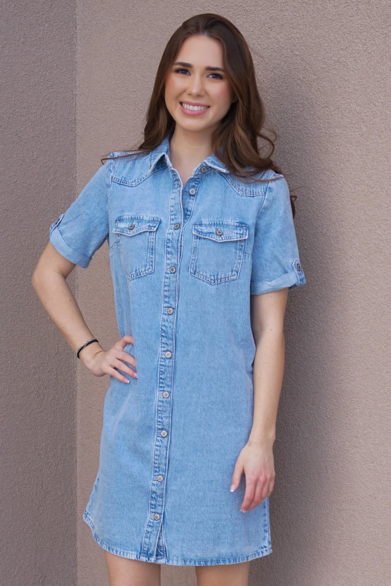 Lisa Denim Dress- Only sold by Uforia Muse product image thumbnail 4