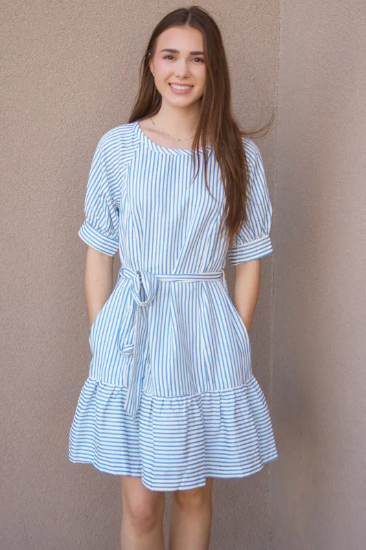 Stripes Dress made by She and Sky